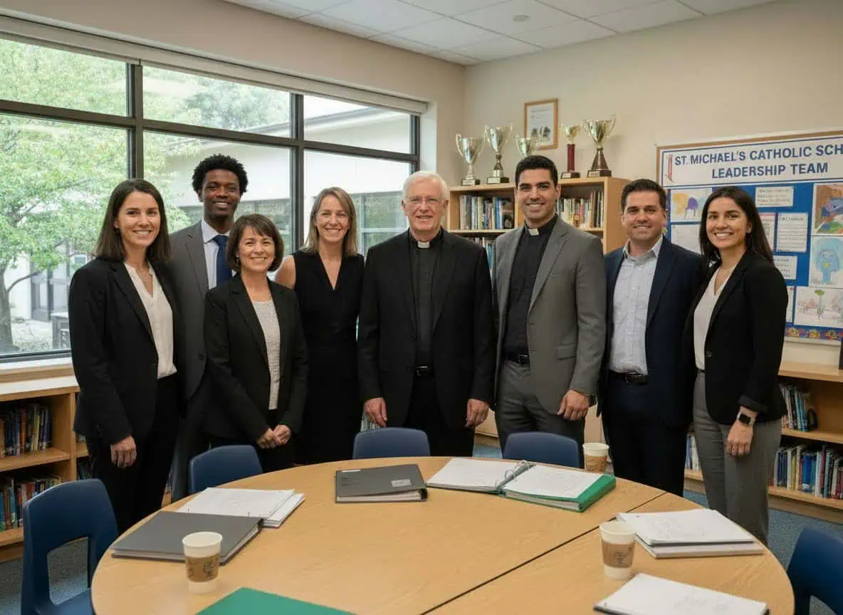 Parish School Leadership Team Catholic parish and school leadership team meeting